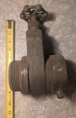 Antique M. D. Larkin Brass Fire Hydrant Gate Valve