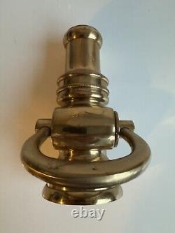 Antique Polished Fire Department Nozzle