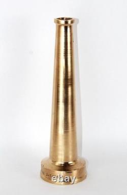 Antique Powhatan Brass Fire Hose Nozzle Vintage Firefighting Memorabilia