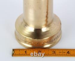 Antique Powhatan Brass Fire Hose Nozzle Vintage Firefighting Memorabilia