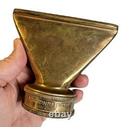 Antique Powhatan Brass Works Fire Hose Nozzle Reducer Ranson West Virginia c1910