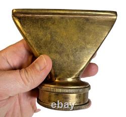 Antique Powhatan Brass Works Fire Hose Nozzle Reducer Ranson West Virginia c1910