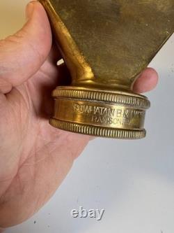 Antique Powhatan Brass Works Fire Hose Nozzle Reducer Ranson West Virginia c1910