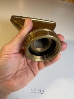 Antique Powhatan Brass Works Fire Hose Nozzle Reducer Ranson West Virginia c1910