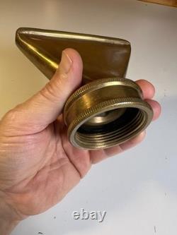 Antique Powhatan Brass Works Fire Hose Nozzle Reducer Ranson West Virginia c1910