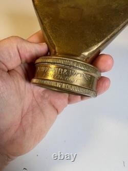 Antique Powhatan Brass Works Fire Hose Nozzle Reducer Ranson West Virginia c1910