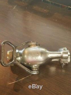 Antique Rockwood Sprinkler Co Heavy Brass Fire Dept Firefighting Hose Nozzle