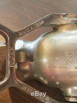 Antique Rockwood Sprinkler Co Heavy Brass Fire Dept Firefighting Hose Nozzle