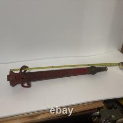 Antique Solid Brass 30 Fire Hose Nozzle Playpipe Firefighting Newburyport MA