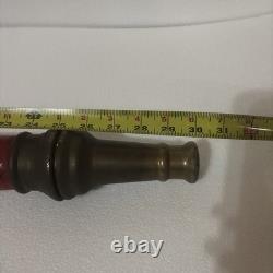 Antique Solid Brass 30 Fire Hose Nozzle Playpipe Firefighting Newburyport MA