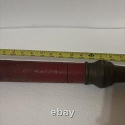 Antique Solid Brass 30 Fire Hose Nozzle Playpipe Firefighting Newburyport MA