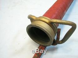 Antique Solid Brass 30 Long Fire Fighting Hose Nozzle Tip Firefighter with Hanger