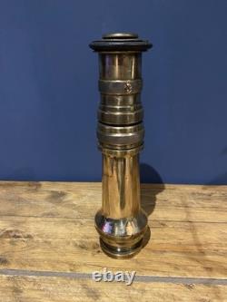 Antique Solid Brass Fire Hose Nozzle