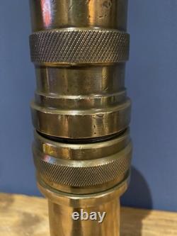 Antique Solid Brass Fire Hose Nozzle