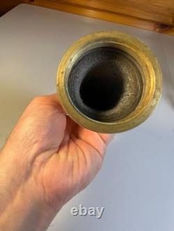 Antique Solid Brass Fire Hose Nozzle Early Firefighter Equipment 10 1/8 Antique Solid Brass Fire Hose Nozzle Early Firefighter Equipment 10 1/8