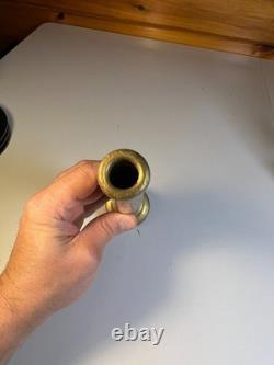 Antique Solid Brass Fire Hose Nozzle Early Firefighter Equipment 10 1/8 Antique Solid Brass Fire Hose Nozzle Early Firefighter Equipment 10 1/8
