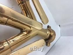 Antique Solid Brass Three-Way Manifold For Fire Hose