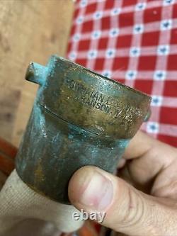 Antique Underwriter Laboratories Steel V-Swing Fire Hose Reel With Hose