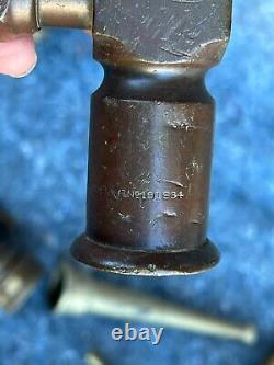 Antique & Vintage Brass Hose Nozzles & Fire Fighting Item Collection