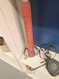 Antique Vintage Copper and Brass Fireman's Fire Hose Nozzle 1954