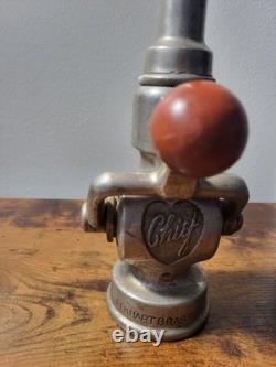 Antique Vintage Elkhart Brass Chief Firefighter Firefighting Hose Nozzle With Ball