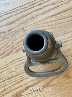 Antique Vintage Elkhart Manufacturing Fire Nozzle Solid Brass Firefighter