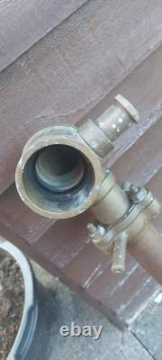 Antique Vintage Fireman's Nozzle Brass Fire Brigade's Fire Hose 16 INCHES