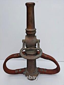 Antique Vintage Huge Deck Gun Fire Department Deluge Water Brass Nozzle