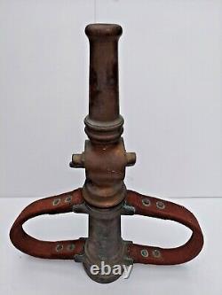 Antique Vintage Huge Deck Gun Fire Department Deluge Water Brass Nozzle