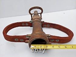 Antique Vintage Huge Deck Gun Fire Department Deluge Water Brass Nozzle