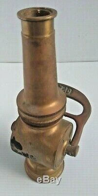 Antique Vintage Powhatan Brass Fire Hose Nozzle