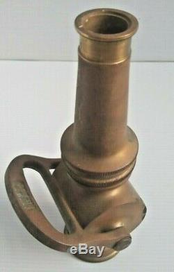 Antique Vintage Powhatan Brass Fire Hose Nozzle