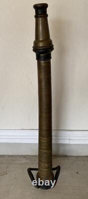 Antique Vintage Style Copper and Brass Fireman's Fire Hose Nozzle See Pics