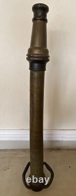 Antique Vintage Style Copper and Brass Fireman's Fire Hose Nozzle See Pics