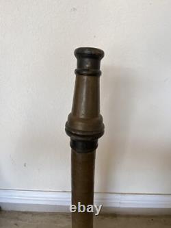 Antique Vintage Style Copper and Brass Fireman's Fire Hose Nozzle See Pics