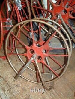 Antique WALL MOUNT FIRE HOSE REEL 21 from Florida & Michigan