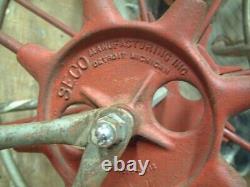 Antique WALL MOUNT FIRE HOSE REEL 21 from Florida & Michigan