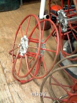 Antique WALL MOUNT FIRE HOSE REEL 21 from Florida & Michigan