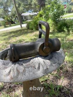 Antique brass Copper fire hose nozzle 1.5 By The Fog Nozzle Company Us Navy