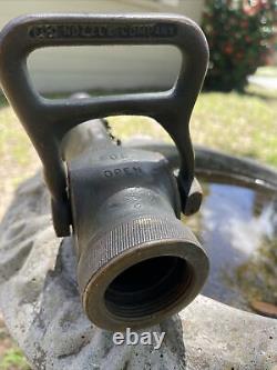 Antique brass Copper fire hose nozzle 1.5 By The Fog Nozzle Company Us Navy