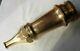 Antique Brass Fire Hose Nozzle Solid Heavy Paperweight 10.5 Tall 2.5 Opening