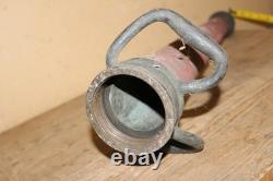 Antique c. 1900 Elkhart Brass Mfg. Co. Fire Department 30 Hose Nozzle