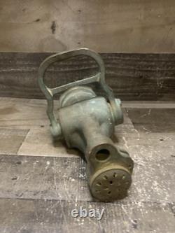 Antique fire hose nozzle The Fog Nozzle Company Seal Brass