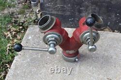 Antique fire truck Gated WYE hose splitter Elkhart