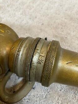 Antique large Car 40 Pat July 1919 fire hose nozzle 80S1