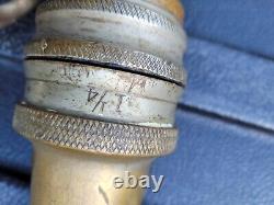 Antique large Car 40 Pat July 1919 fire hose nozzle 80S1