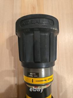 Automatic Fire Hose Nozzle 1 1/2 NH Akron Fog Tip 200 GPM Fire Rescue