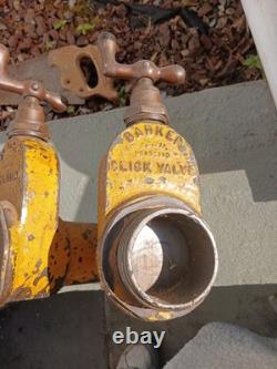 BARKER Brass Fire Truck Hose Splitter CLICK VALVE HEAVY