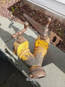 BARKER Brass Fire Truck Hose Splitter CLICK VALVE HEAVY