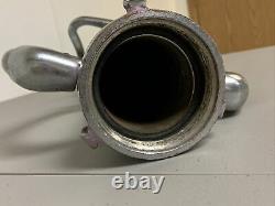 BEAUTIFUL ELKHART BRASS CO. 20.5 INCH Stainless Steel Double Handle FIRE NOZZLE